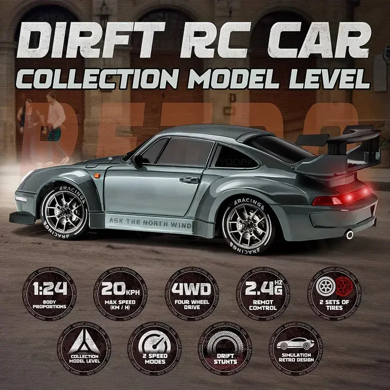 4WD Mini Drift RC Car – High-Speed Remote Control Porsche