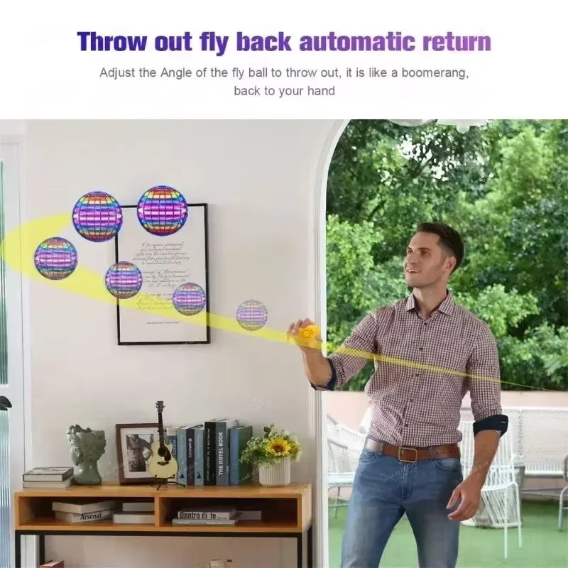NeoFly Magic Flying Spinner Orb – LED Hover Ball with Boomerang Effect