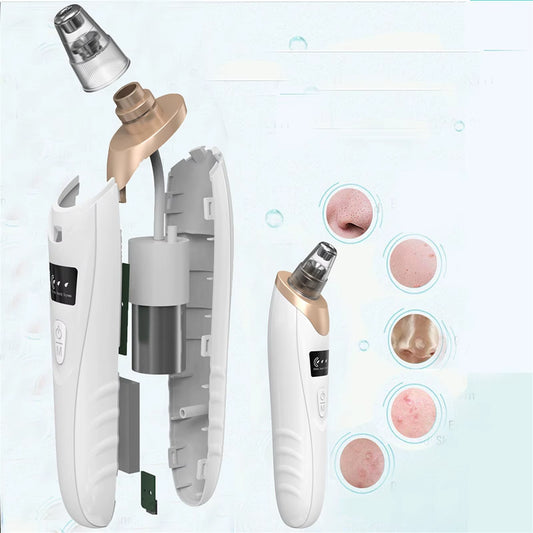 5-in-1 Portable Blackhead Remover with LCD Display | Deep Pore Cleaner with 5 Probes